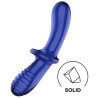 Satisfyer Gode en verre Double Crystal 18.5 x 3.5cm Bleu